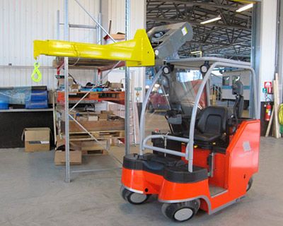 With boom attachment