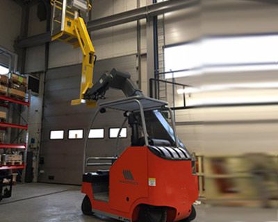 With elevated platform up to 8m